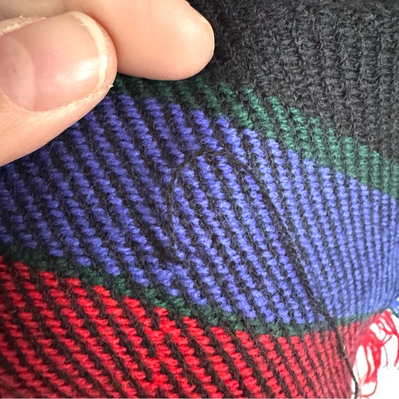 Vintage St. Michael Plaid Square Scarf - Picture 6 of 12